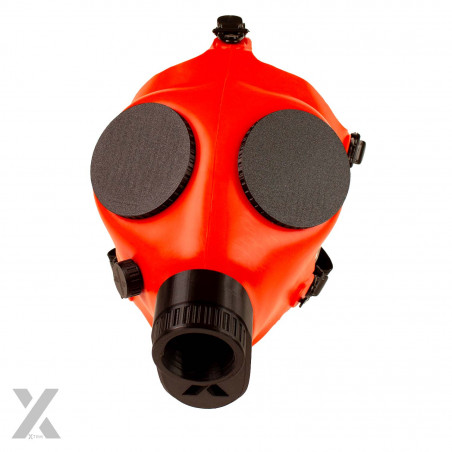 Heavy BAD RED XTRM Rubber Mask