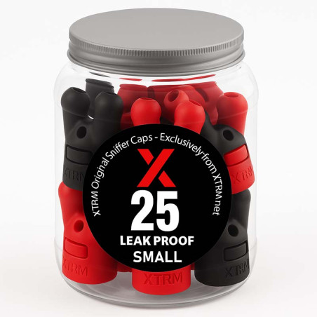 25 x LEAK PROOF SMALL RED-BLACK
