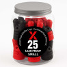 25 x LEAK PROOF SMALL RED-BLACK