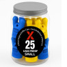 25 x LEAK PROOF SMALL BLUE-YELLOW