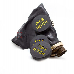 RUBBER EYE CLIP - PISS BITCH - FOR GAS MASK